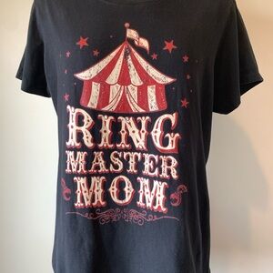 Ring Master Mom Black and Red T Shirt